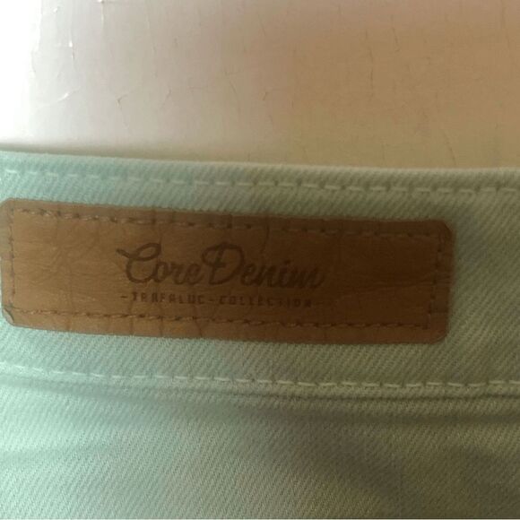 Zara Core Denim Trafaluc Collection Womens Slim Skinny Jeans Green Size 8 - Picture 3 of 9